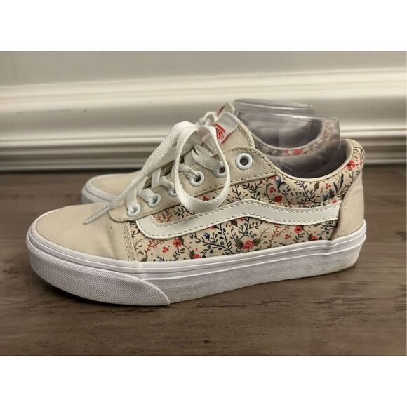 Vans Woman's Ward Old Skool Vintage Floral Trainers sz 6 Skater Street - Picture 2 of 10